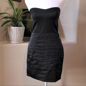 Express strapless body con  LBD cocktail dress, 2.